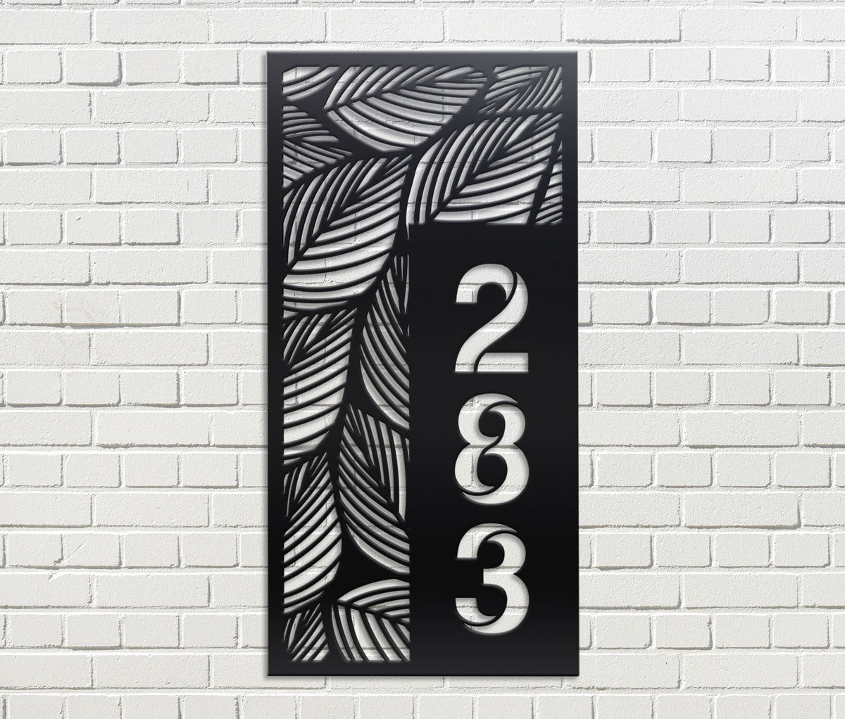 Vertical House Number Sign 2
