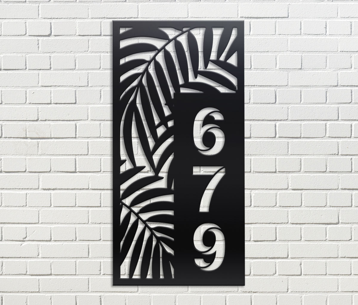 Vertical House Number Sign 3