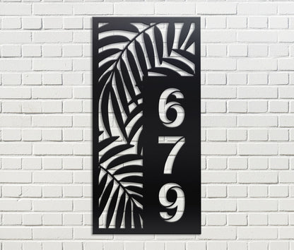 Vertical House Number Sign 3