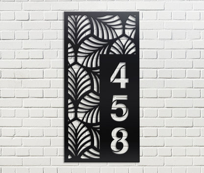 Vertical House Number Sign 1