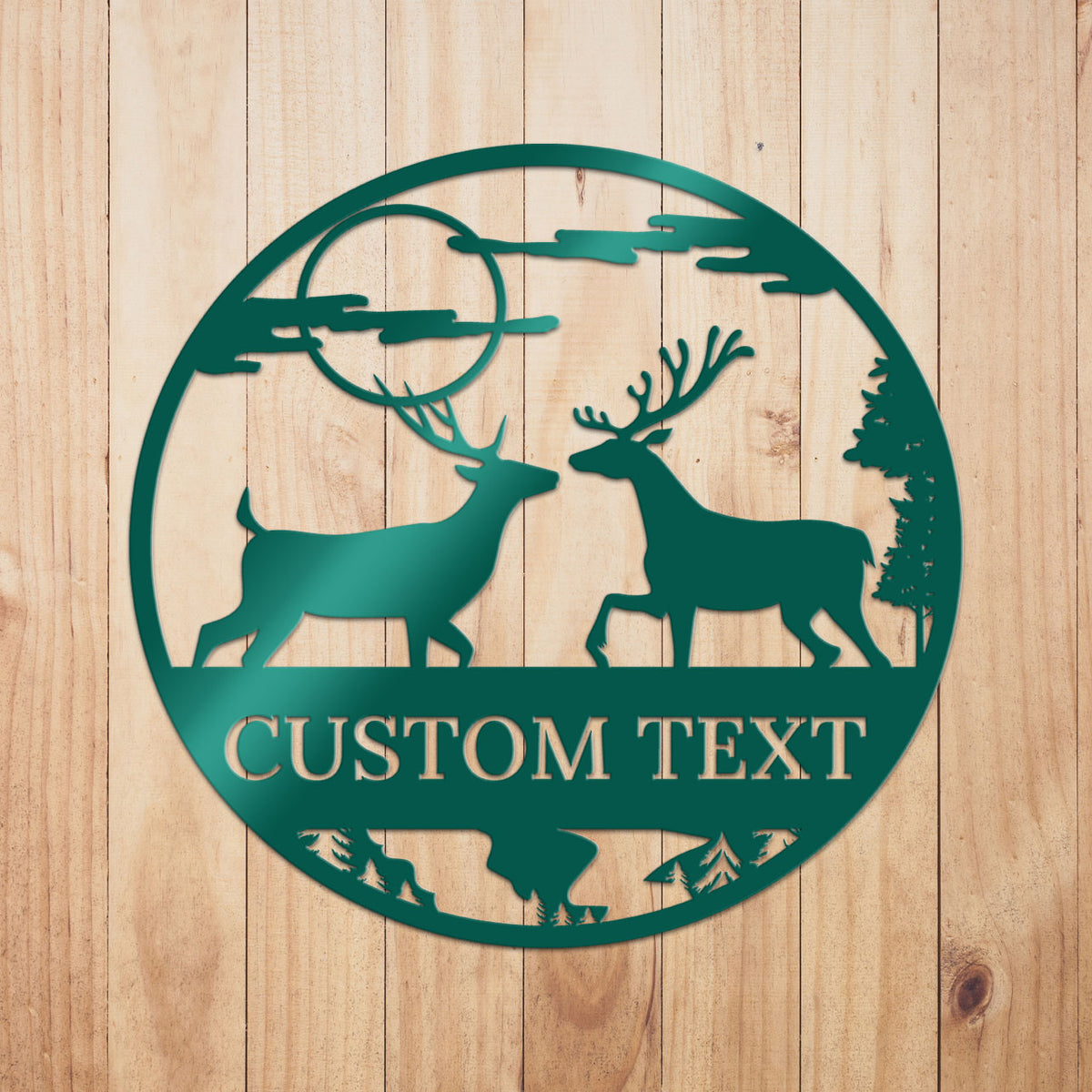 Deer Outdoor Metal Sign 4