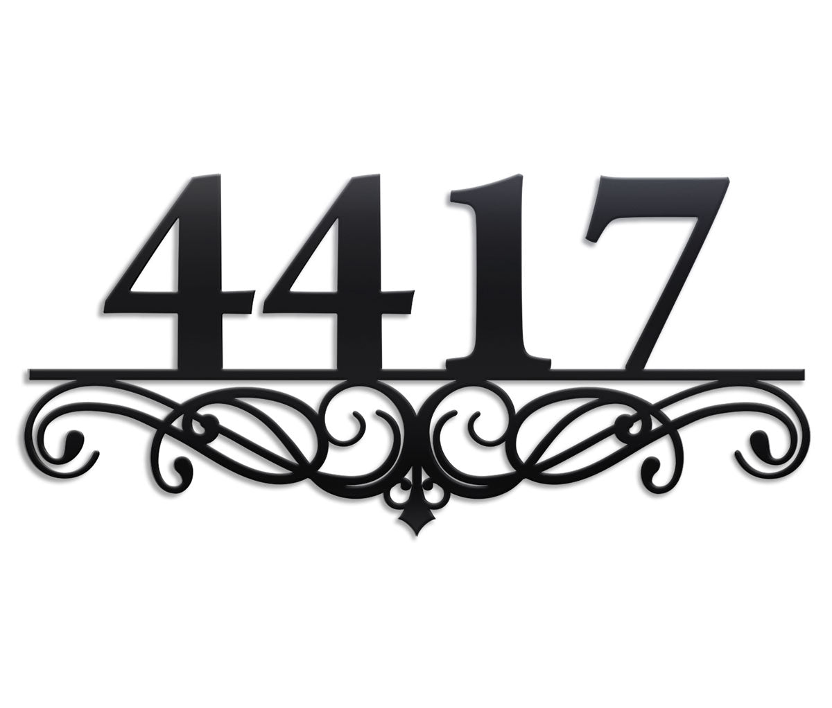Swirl Address Sign