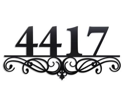 Swirl Address Sign