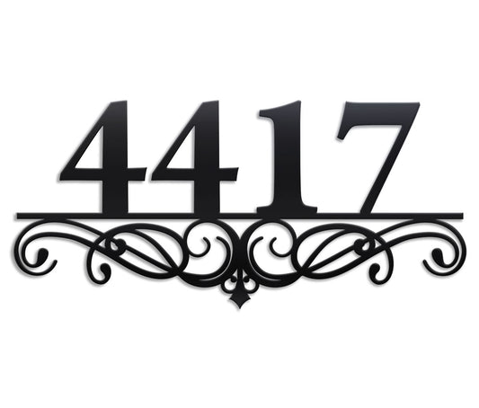 Swirl Address Sign
