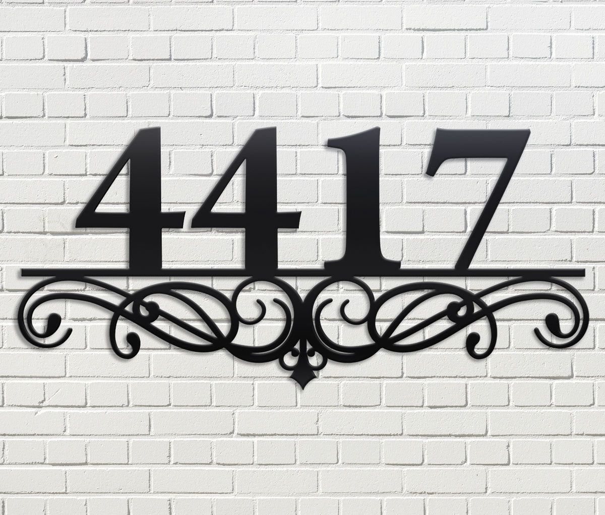 Swirl Address Sign