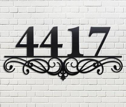 Swirl Address Sign