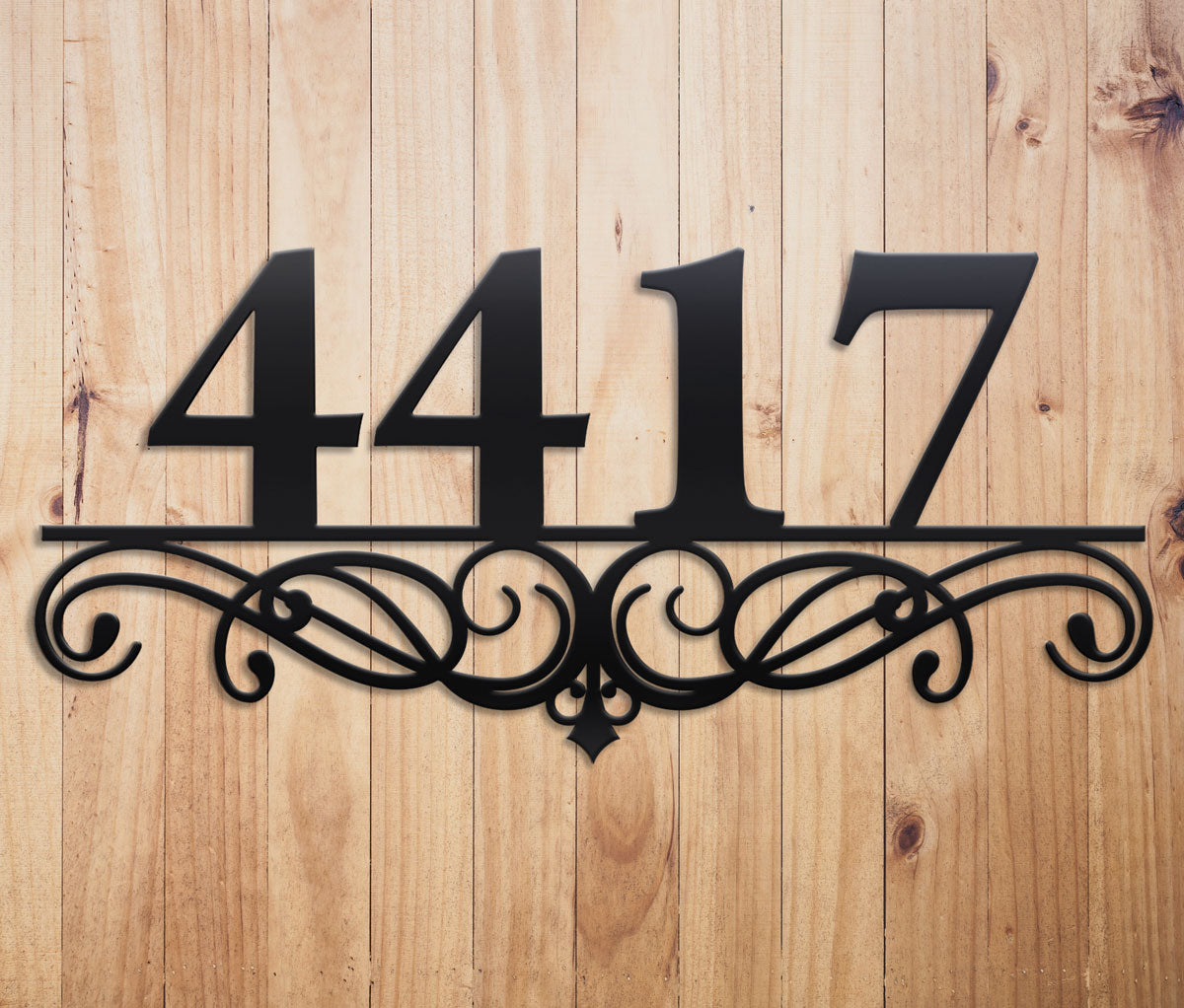 Swirl Address Sign