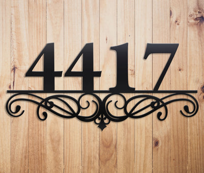 Swirl Address Sign