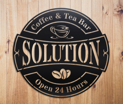 Coffee & Tea Bar Sign