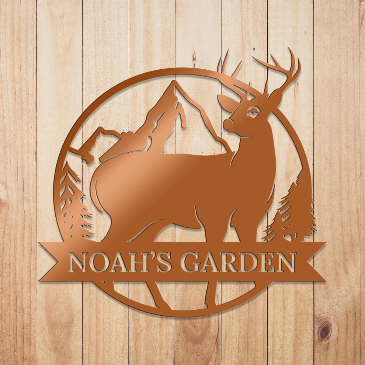 Deer Outdoor Metal Sign 2